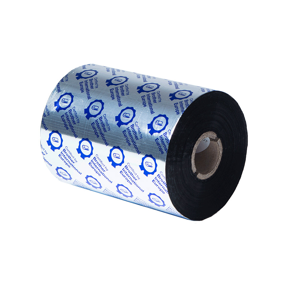 Brother Thermotransferband Wachs/Harz, Schwarz – 110 mm × 600 m – für TJ-4420TN/TJ-4520TN/TJ-4422TN und andere