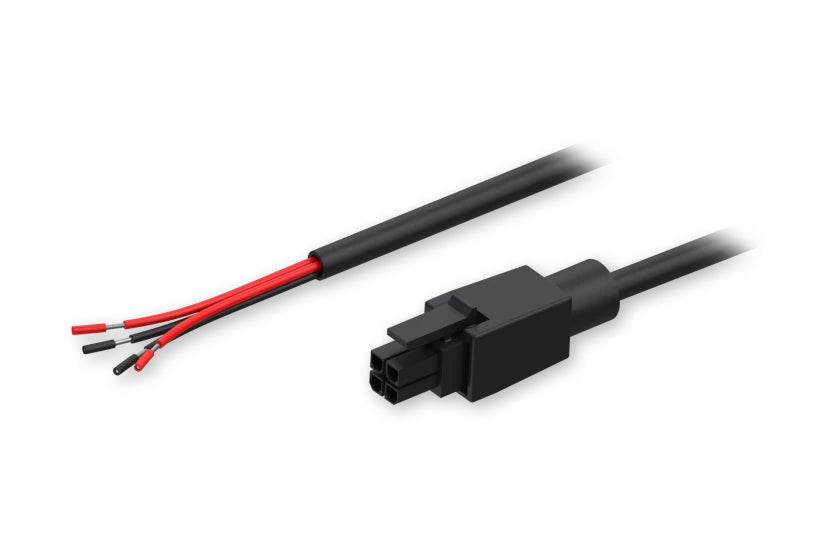 Teltonika 4-poliges Stromkabel – offen, 1,5 m, 300 V/4,5 A, schwarz