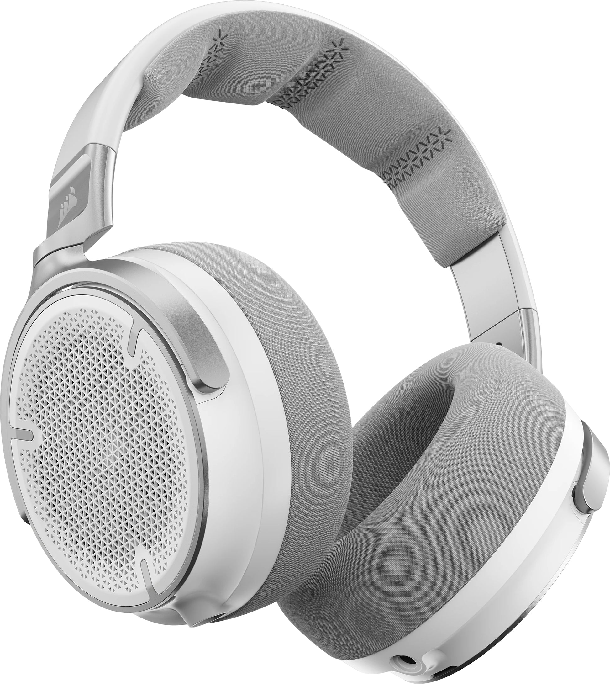 Corsair Virtuoso Pro – Duo Headset, Over-Ear – 3,5 mm Klinke, abnehmbares Mikrofon – Weiss – für PC