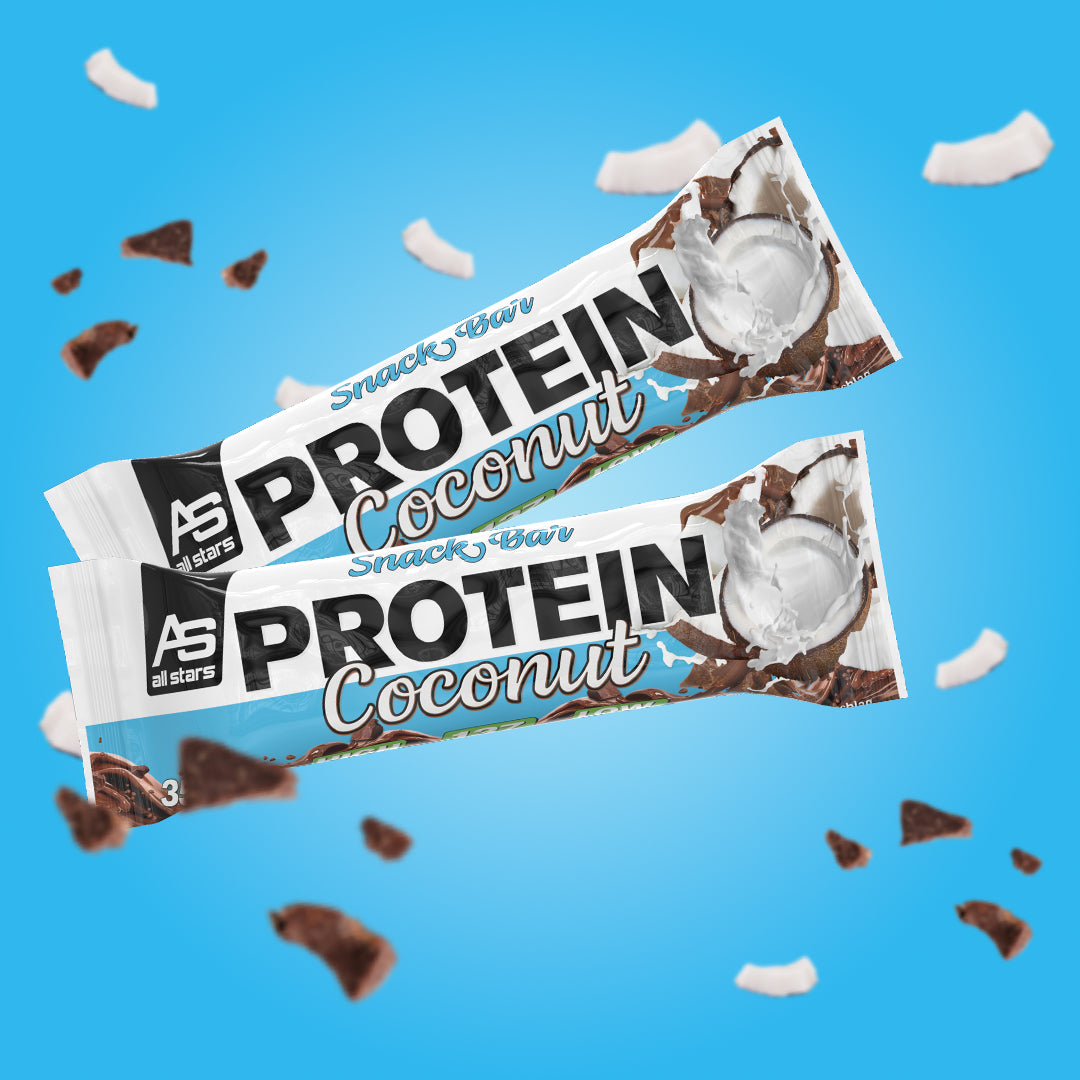 ALL STARS Fitness Products ALL STARS Protein Snack Riegel – Kokos – 18 × 35 g