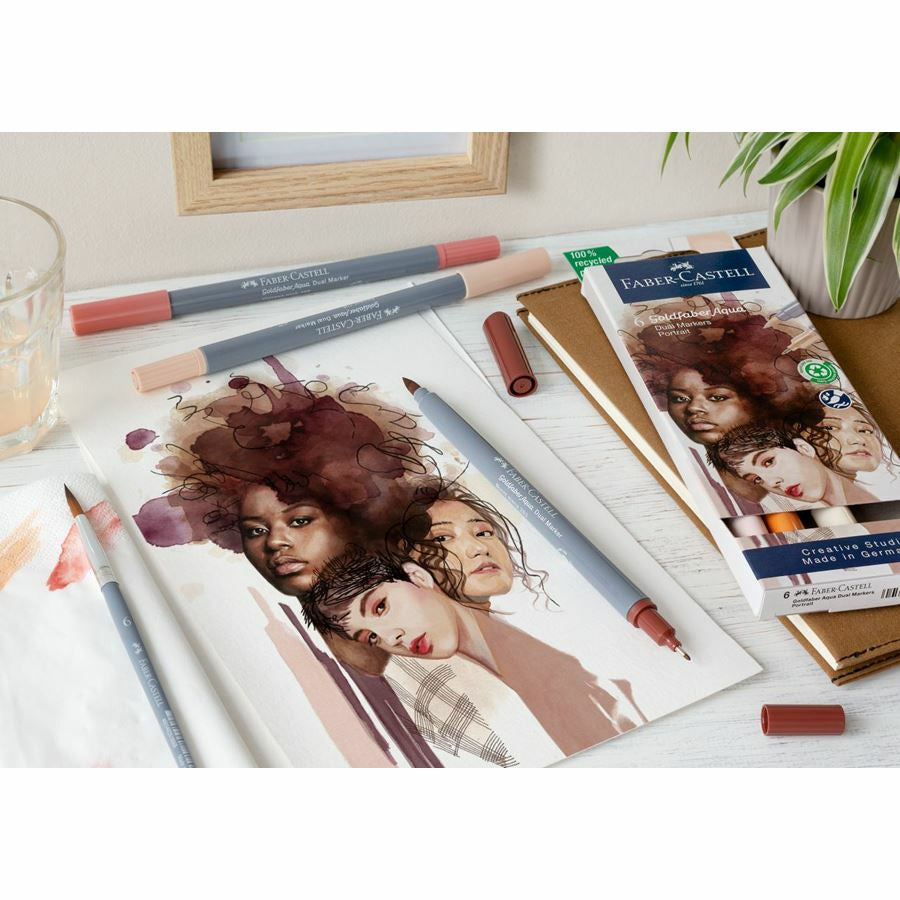 Faber-Castell Fineliner – 6er-Set – sortiert