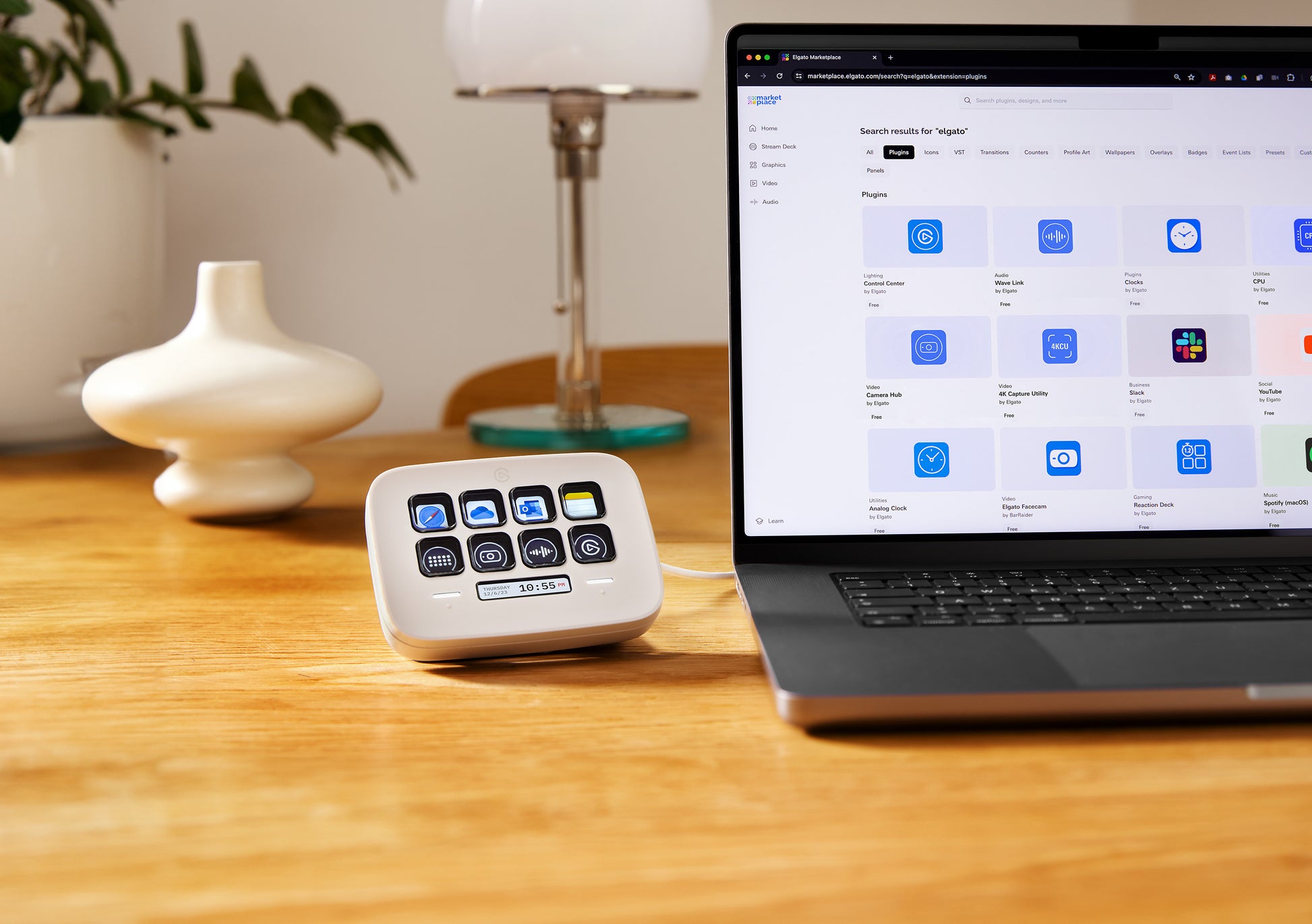 Elgato Stream Deck Neo – Keypad-Steuerpult – kabelgebunden – USB-C – LCD-Tasten – Weiss