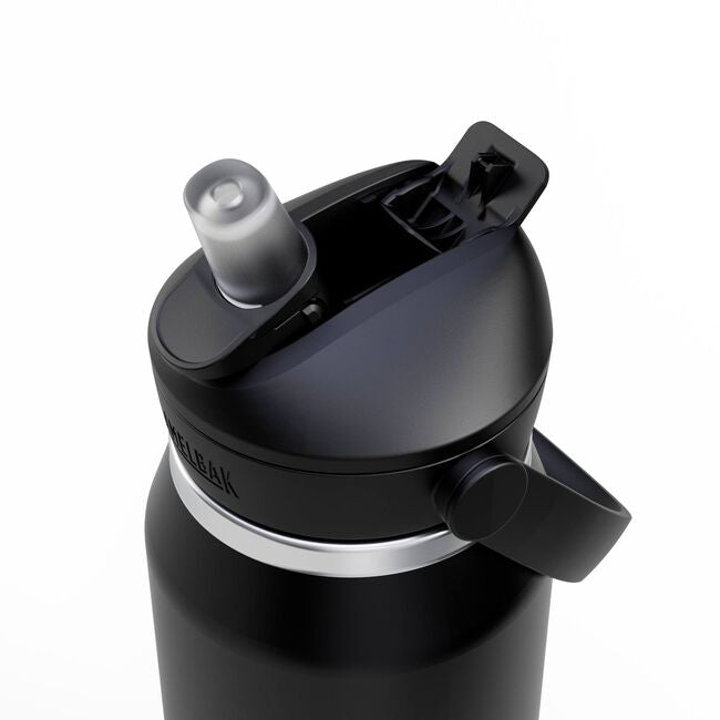CamelBak Thrive Isolierflasche 1 l – doppelwandig, Edelstahl, Klappdeckel, schwarz