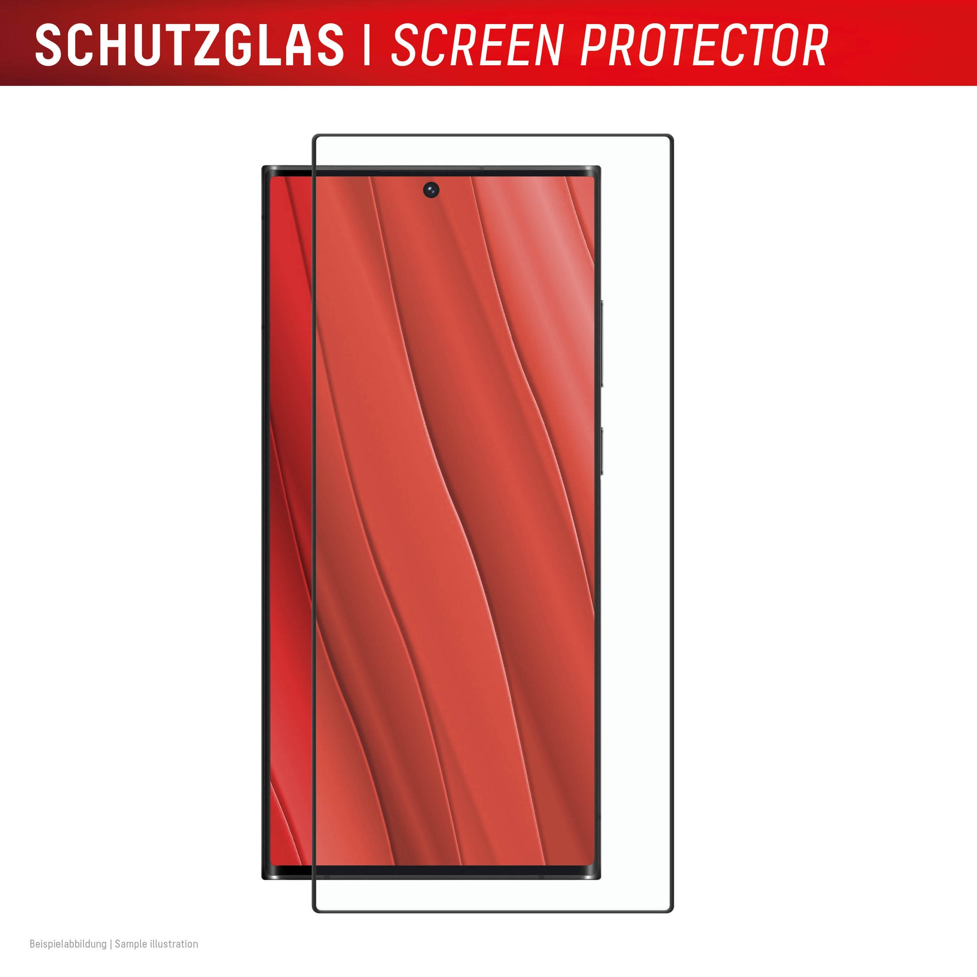 Displex Displayschutz (Panzerglas), Full Cover – für Galaxy S24 Ultra – mit Applikator
