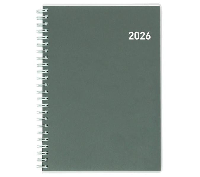 Biella Dispo Term Agenda – 1 Woche/2 Seiten, Spiralbindung, 14,5 × 20,5 cm, 2026, mehrsprachig, FSC