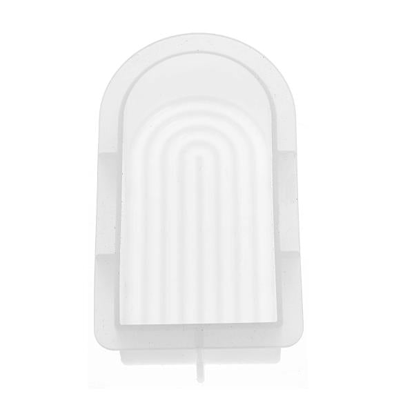 GLOREX Kerzengiessform – Bogen klein – Silikon – 37 × 60 × 120 mm – 1 Stück