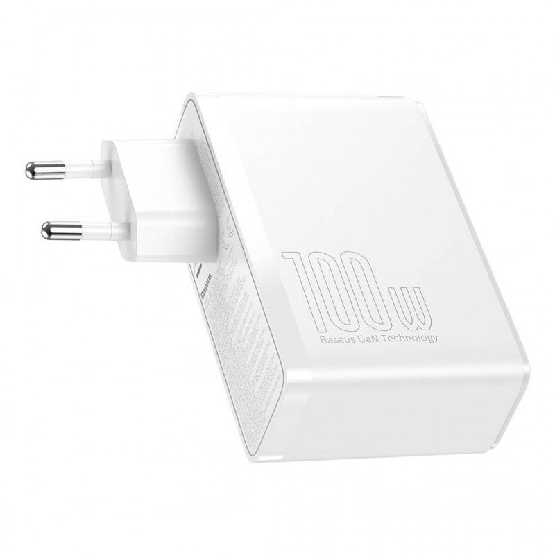 Baseus Ladegerät – 100 W, 2× USB-C + 2× USB-A