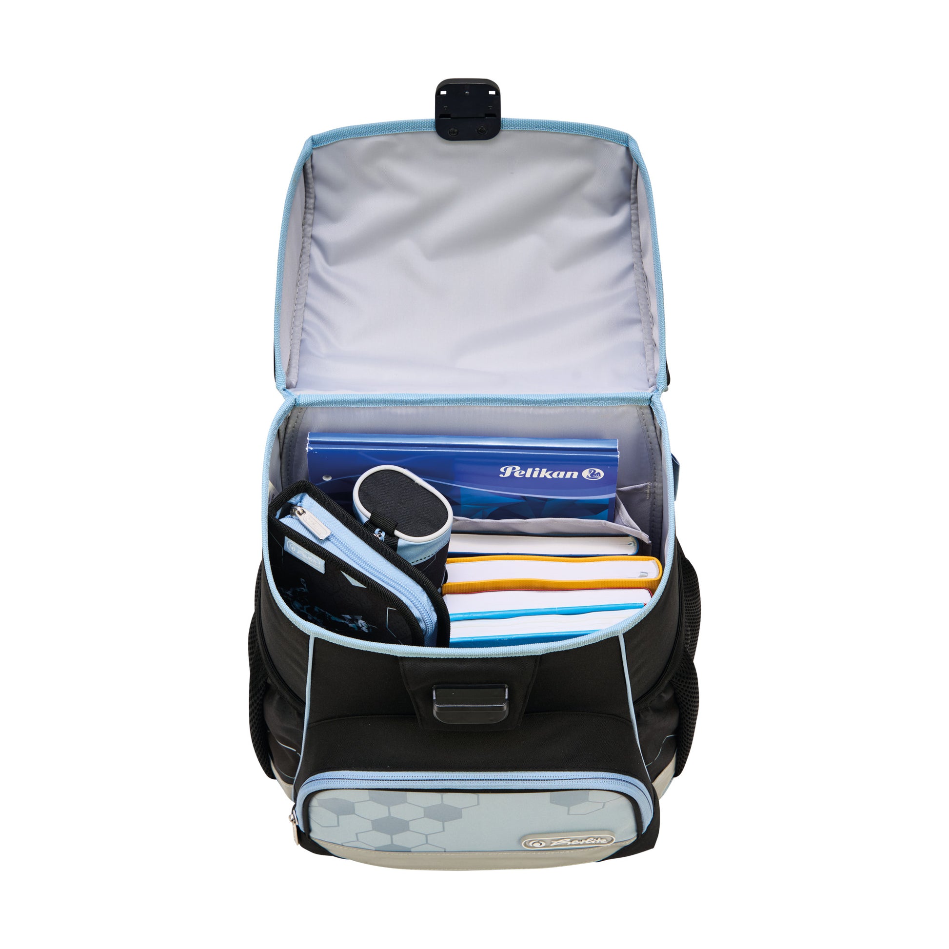 Herlitz Loop Plus – Schulrucksack-Set, Cyber Soccer, 17 l, 31×37×22 cm
