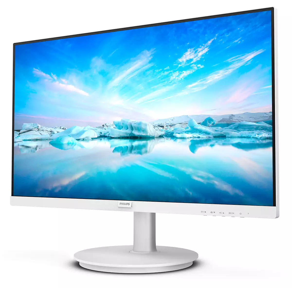 Philips 271V8AW/00 – Monitor, 27", 250 cd/m², Adaptive Sync, Integrierte Lautsprecher, VESA 100 × 100, Weiss