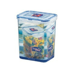 Lock & Lock Vorratsdose 1,3 l, 13,5 × 10,2 × 18,5 cm, Polypropylen (PP)/Silikon, luftdicht, transparent