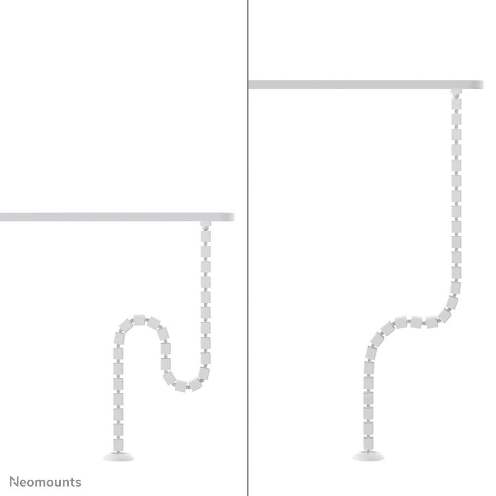 Neomounts ADS06-132WH Kabelschlange – 1,3 m – Kunststoff – Weiss, magnetisch, teleskopisch