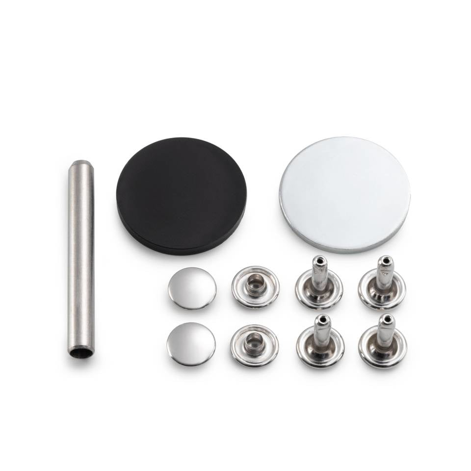 Prym Ösen Ø 9 mm – Messing, silber, 8 Stück