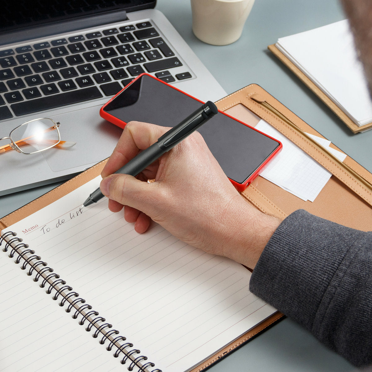 4smarts Eingabestift für Smartphone und Tablet – Passiv, mit Kugelschreiber – Schwarz