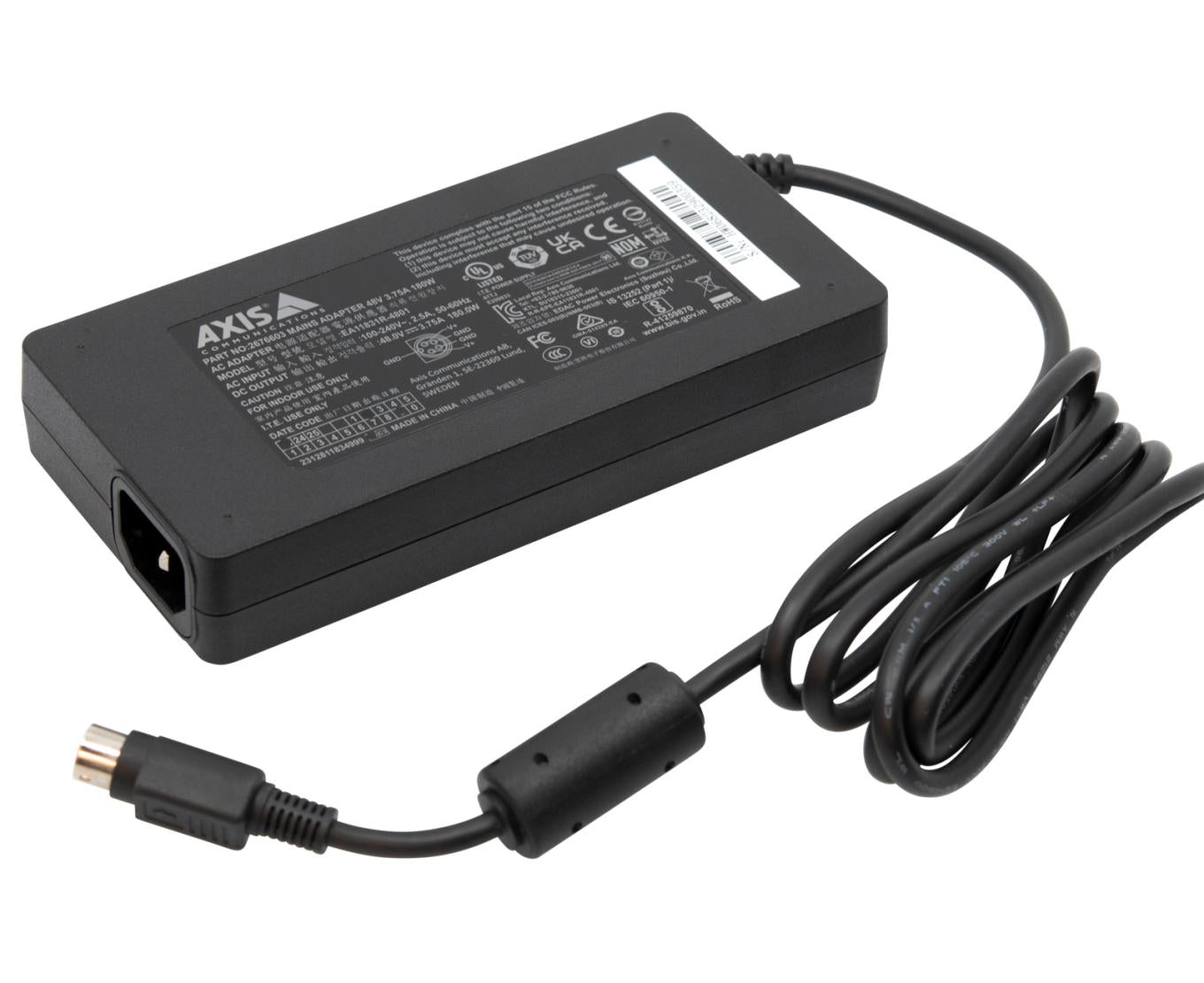 Axis 02767-001 Netzteil 180 W, 48 V – für S3008 Mk II – schwarz
