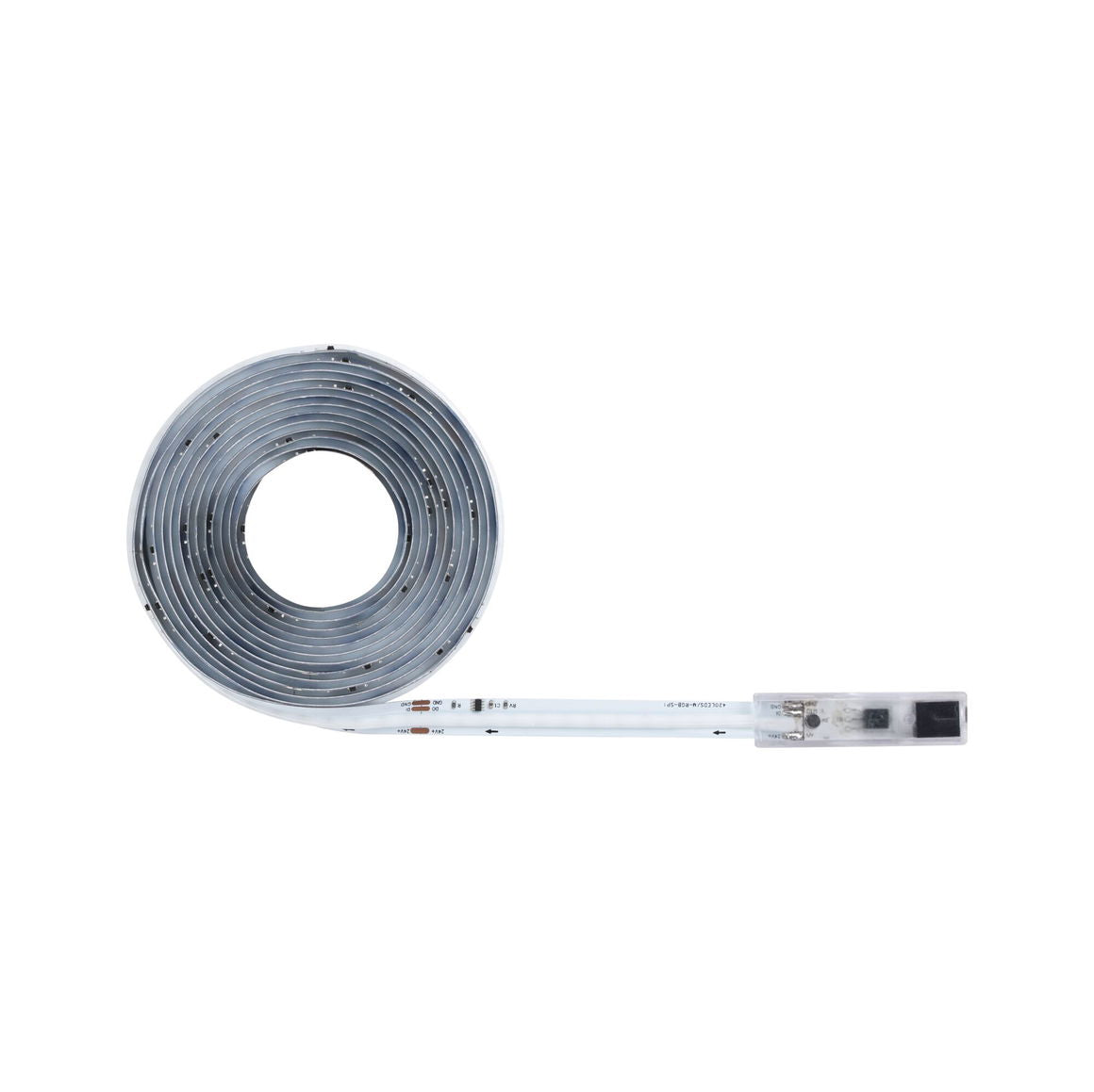 Paulmann LED-Strip – Set, 3 m, 630 lm, 16 W, RGBIC, dimmbar, weiss, inkl. Netzteil und Fernbedienung