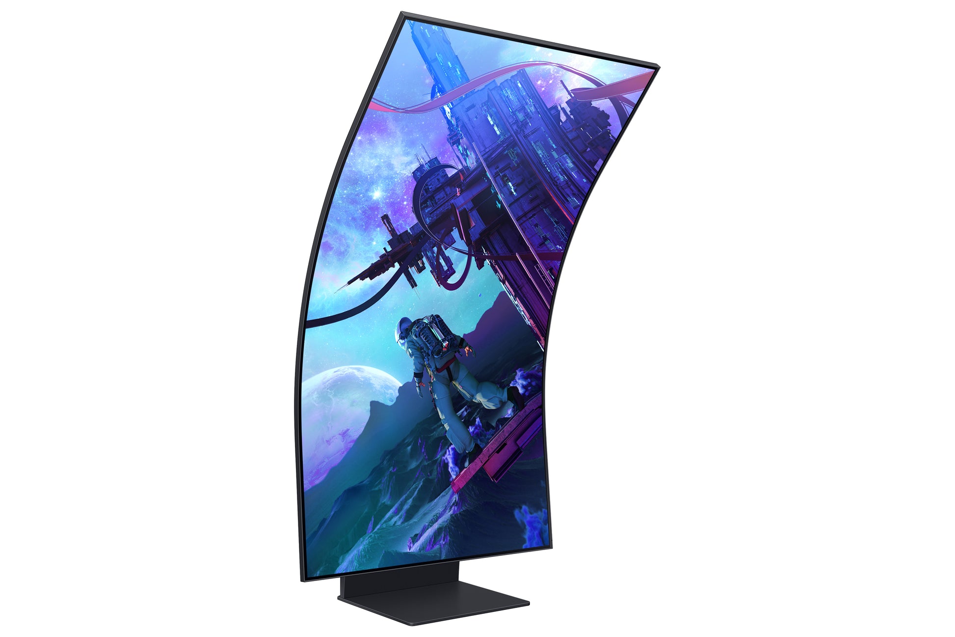 Samsung Odyssey Ark G97NC – Monitor, 55", VA, Mini-LED, 165 Hz, 600 cd/m², Tizen, Schwarz