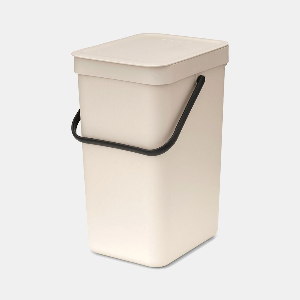 Brabantia Recyclingbox – 12 l – Kunststoff, rechteckig – Beige