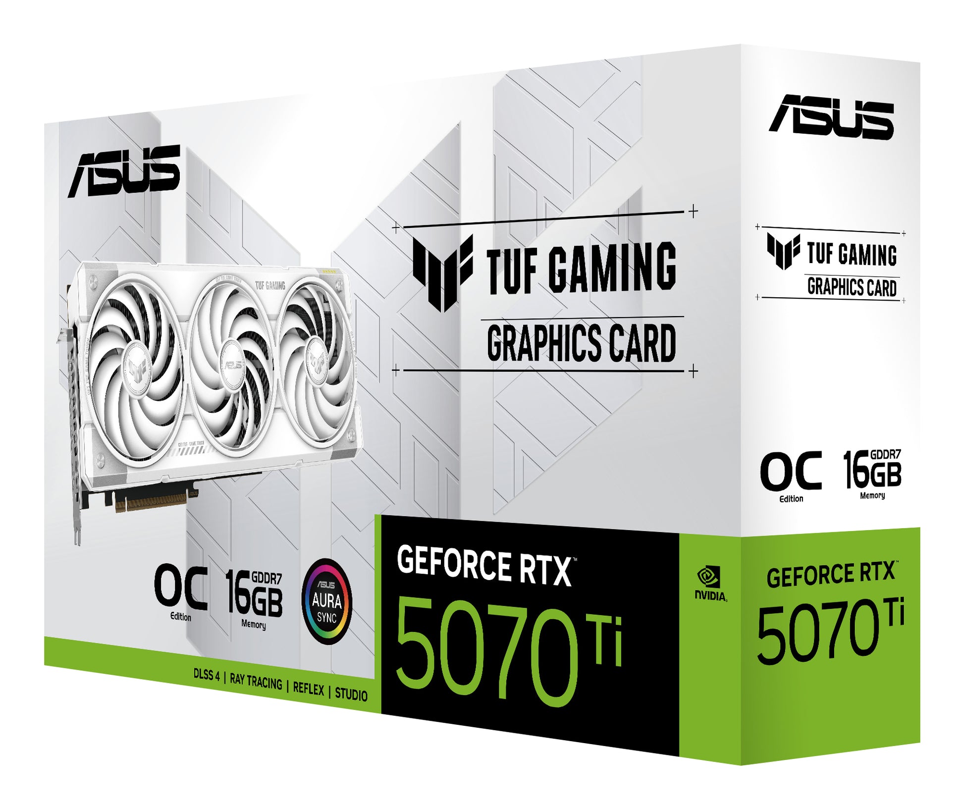 ASUS TUF-RTX5070TI-O16G-WHITE-GAMING – PCIe Grafikkarte – 16 GB GDDR7, 3×DP, 2×HDMI, PCIe 5.0