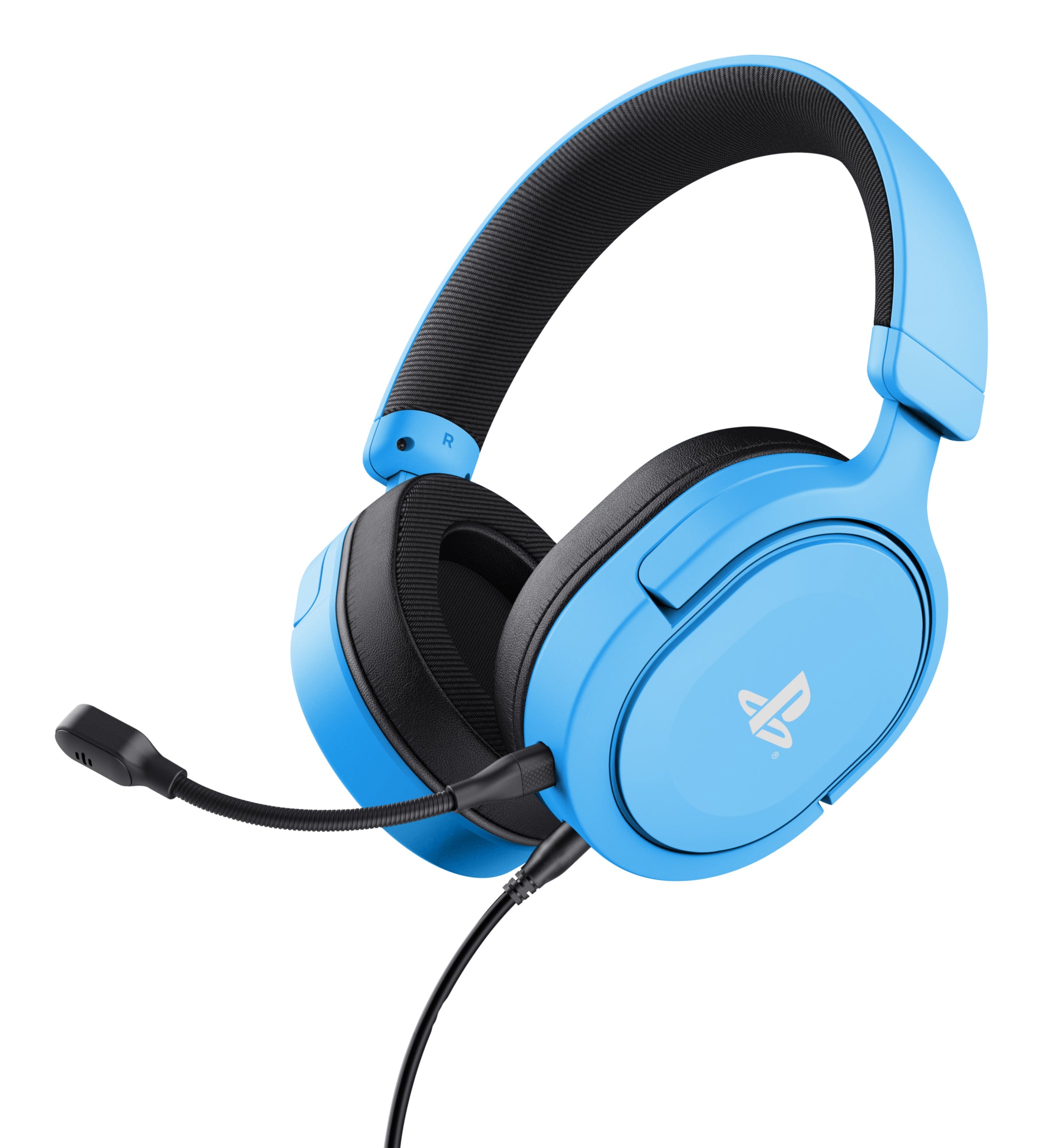 Trust GXT498B Forta Gaming-Headset – Over-Ear, Stereo, 3,5 mm Klinke, für PS5, PS4 und andere, Blau