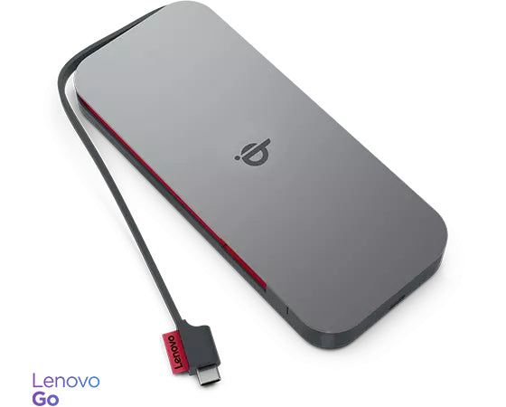 Lenovo Wireless Powerbank 10'000 mAh – 30 W PD, 2× USB-C, grau