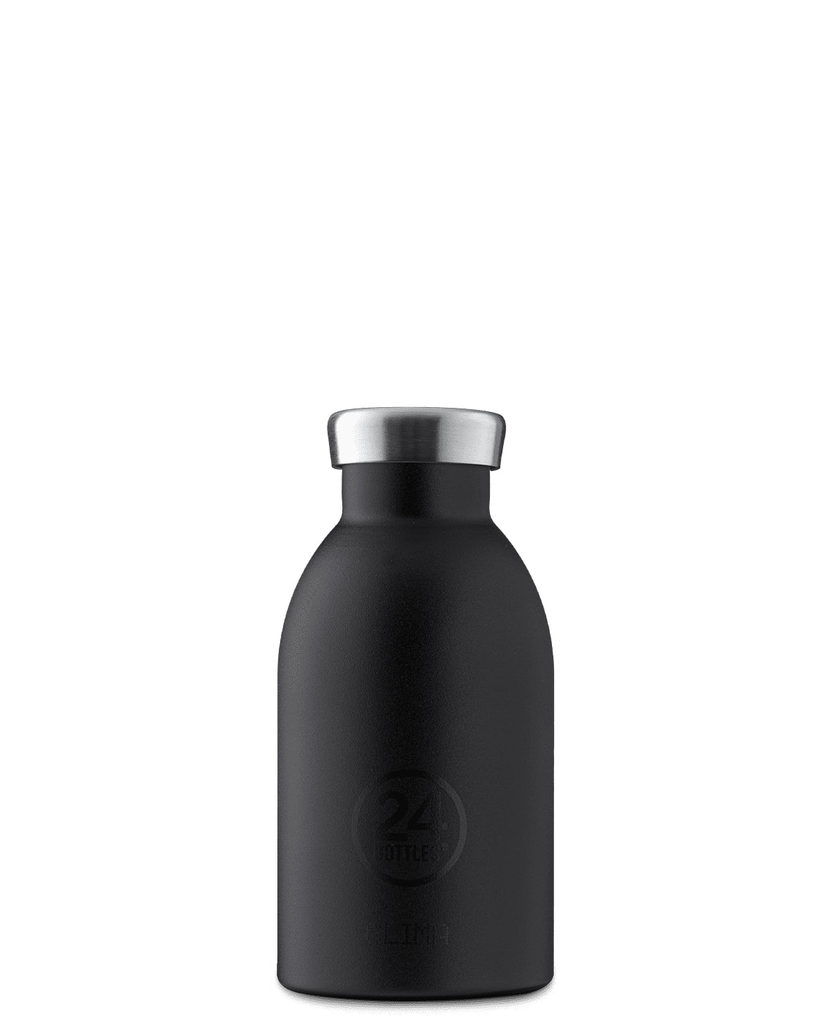 24Bottles Trinkflasche Clima – 3,3 dl – Edelstahl, isoliert, Schraubverschluss – Tuxedo Schwarz