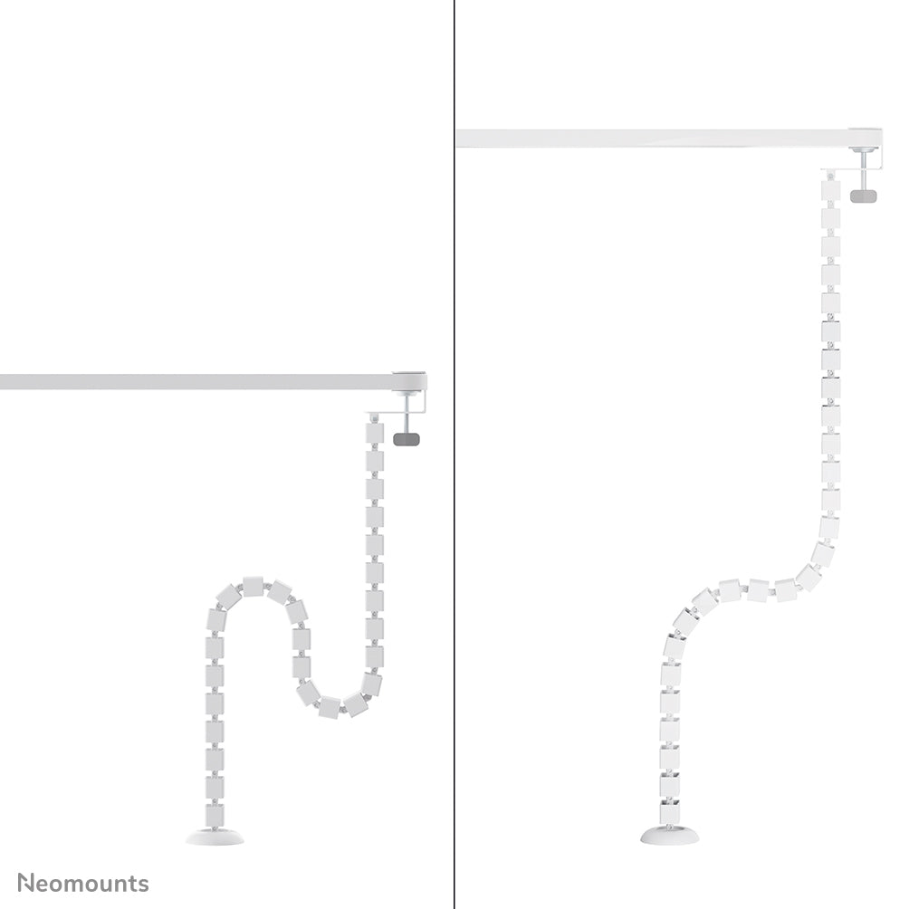 Neomounts ADS06-131WH Kabelschlange – 1,4 m – Stahl – Weiss, Schraubbefestigung