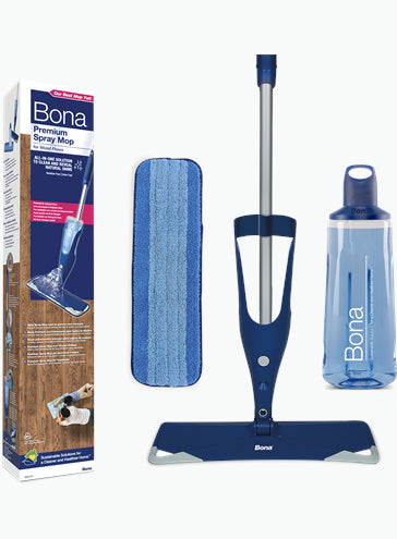 Bona Premium Spray Mop – Sprühwischer – Wischbreite 14,6 cm, Sprühfunktion, Blau