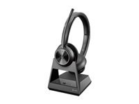 Poly Savi 7320-M Office Stereo – Duo Headset, On-Ear – DECT, Bluetooth 5.3 – Schwarz – bis 13 h