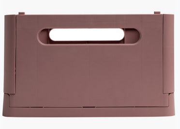 Exacompta Skandi Aufbewahrungsbox A4+ – klappbar, stapelbar, 375 × 40 × 275 mm, altrosa, Kunststoff (recycelt)