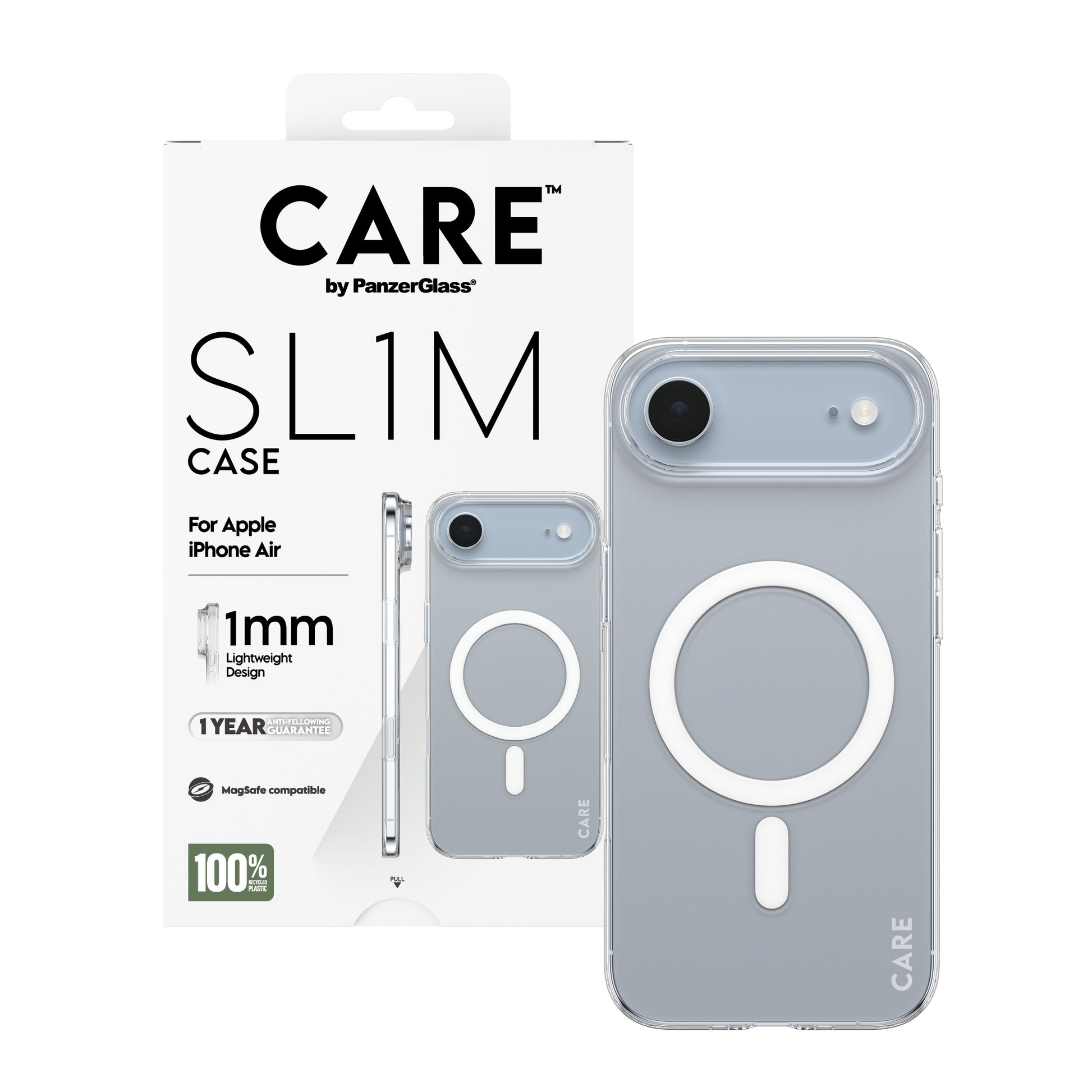 PanzerGlass Backcover – für Apple iPhone Air – transparent – PC, MagSafe-kompatibel