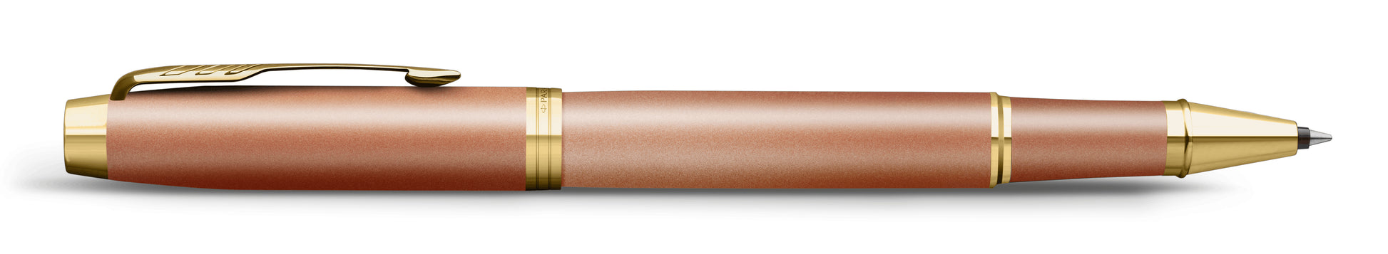 Parker IM Rituals – Tintenroller, 0,5 mm, Schwarz, Drehmechanik, Messing (Lack), Orange