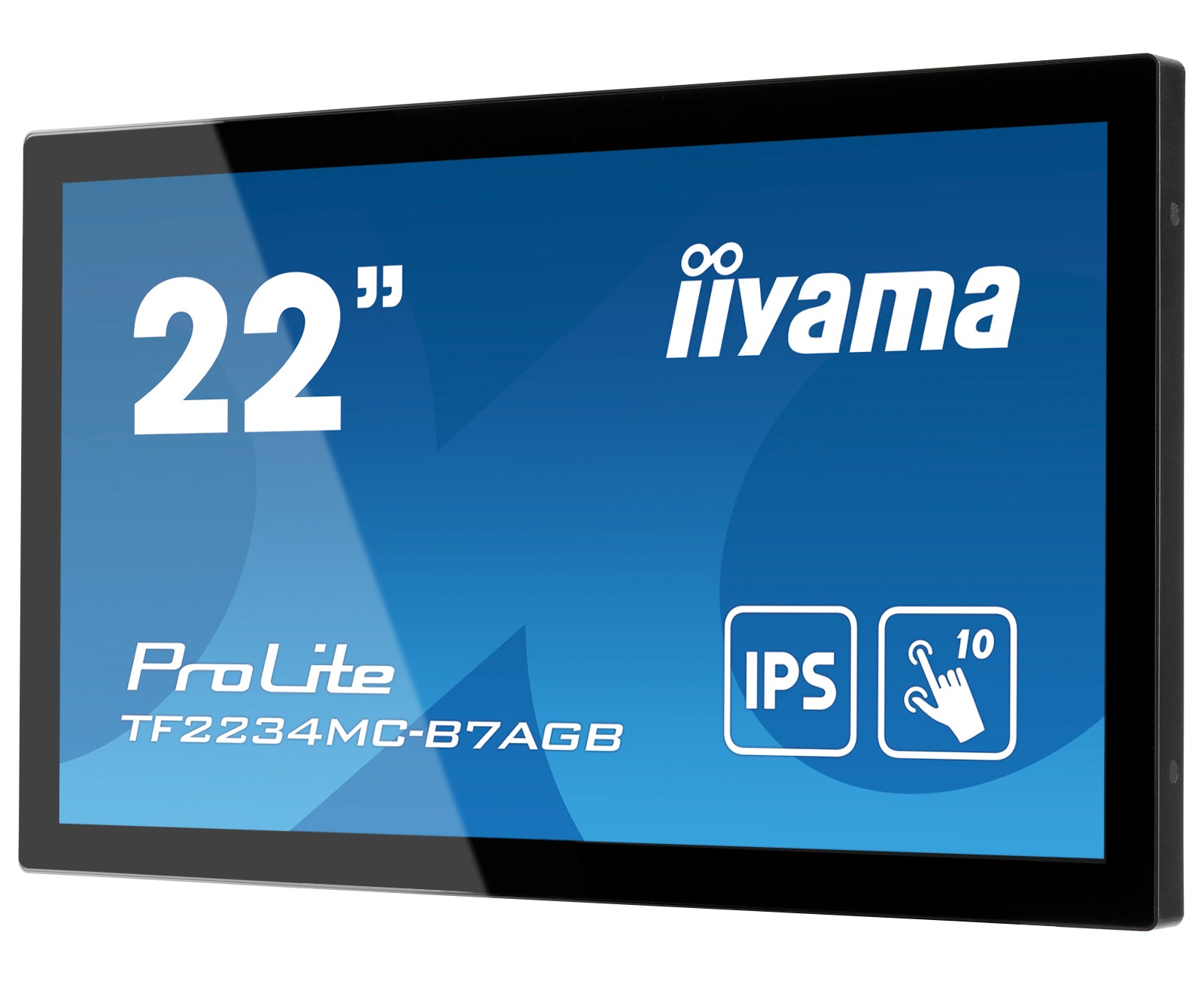 iiyama TF2234MC-B7AGB – Monitor, 21,5", 1920 × 1080 (Full HD), IPS, 60 Hz, 350 cd/m², VESA 100 × 100, Schwarz