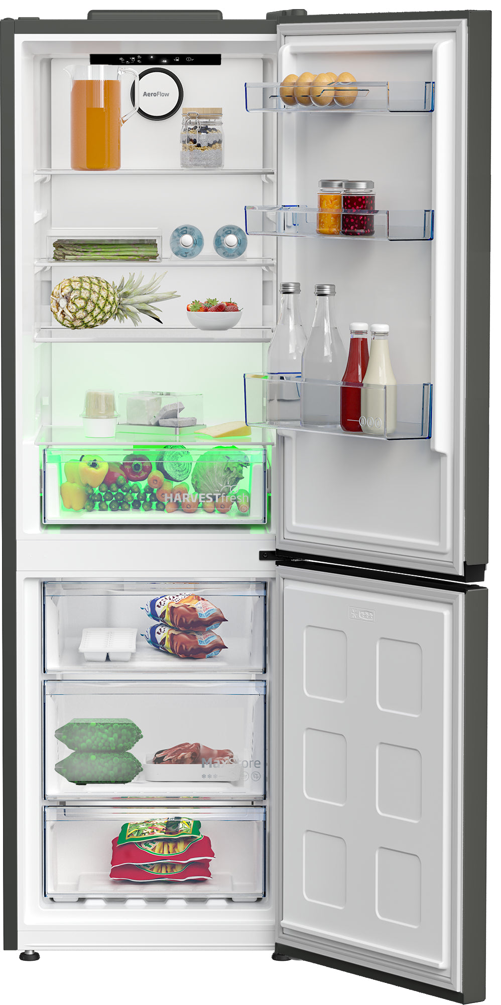 Beko Kühl-Gefrierkombination KG515 – 316 l, 230 V, Energieeffizienzklasse D, 36 dB