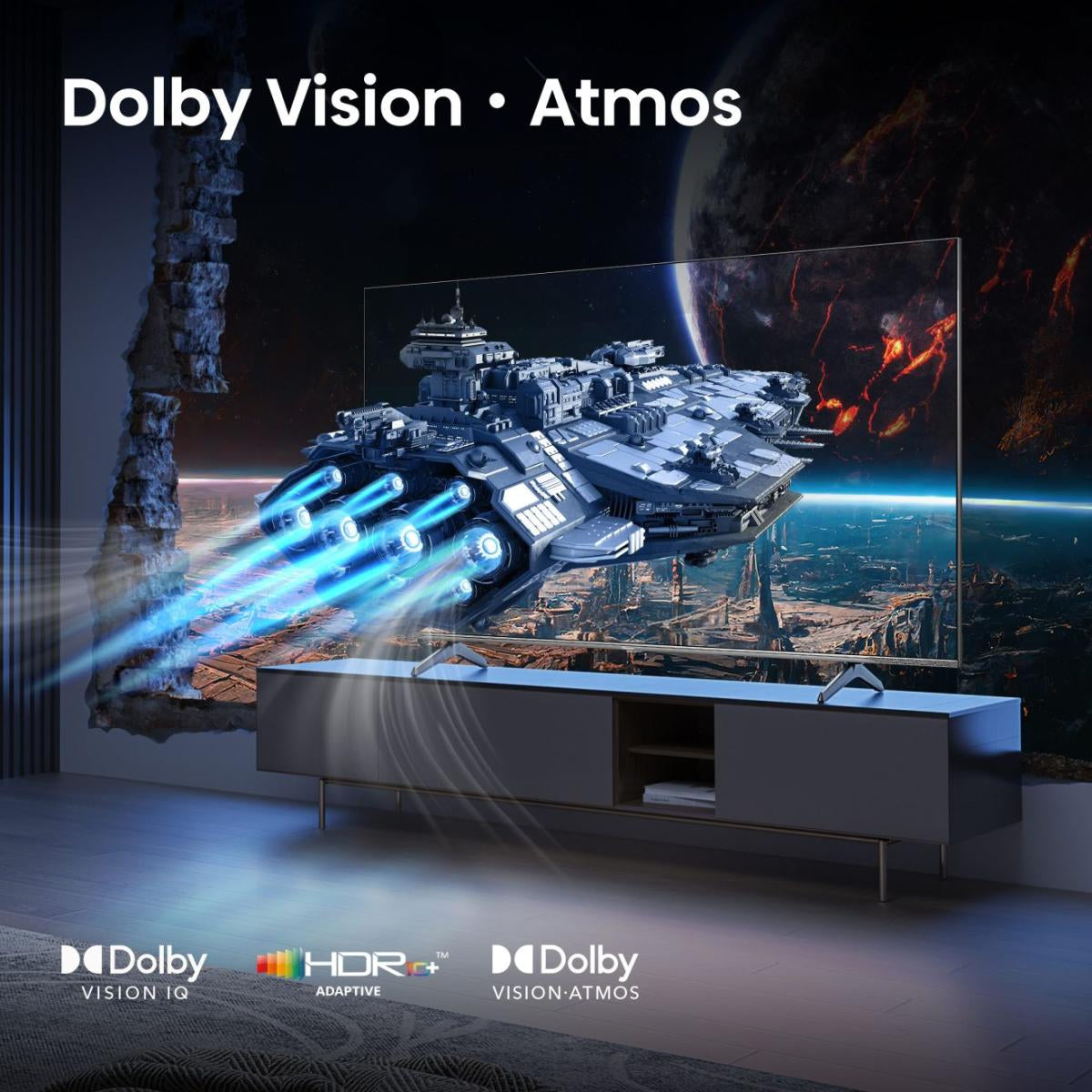 Hisense 55E77Q PRO – 55" TV – 4K UHD – QLED – VIDAA – 144 Hz – 330 cd/m² – Dolby Vision, HDR10, HDR10+