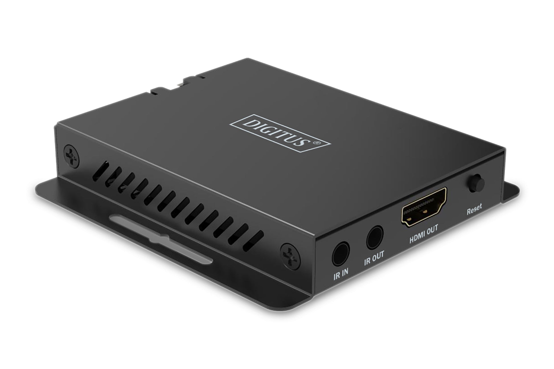Digitus HDMI-Extender-Set – 4K UHD, 120 Hz, 40 m, HDMI 2.1, RJ-45 – Schwarz, Metall