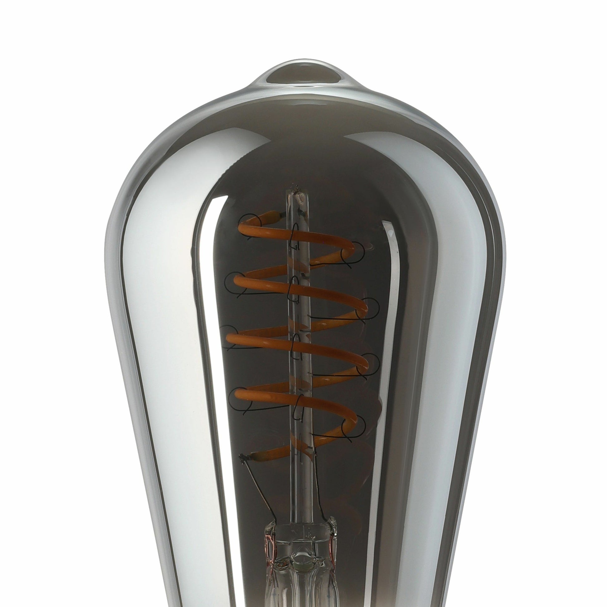 EGLO ST64 LED-Leuchtmittel Birnenform E27 – 4 W dimmbar, 150 lm, 2000 K Warmweiss, 360°, Smoky