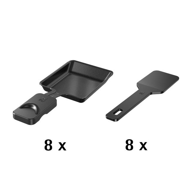 WMF Raclette-Grill LONO SELECTION FOR 8 – 1500 W, keramikbeschichtete Grillplatte – schwarz/edelstahl