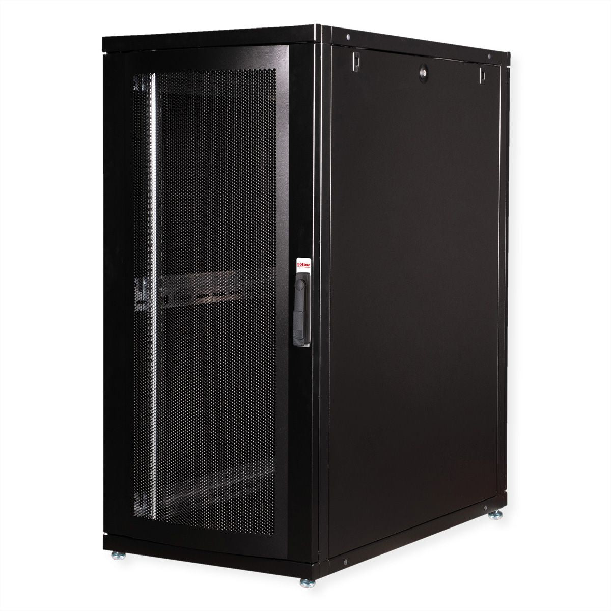 ROLINE Pro – 19" Netzwerkschrank 26U, IP20, abschliessbar, 600 × 1000 × 1260 mm, schwarz, Stahl