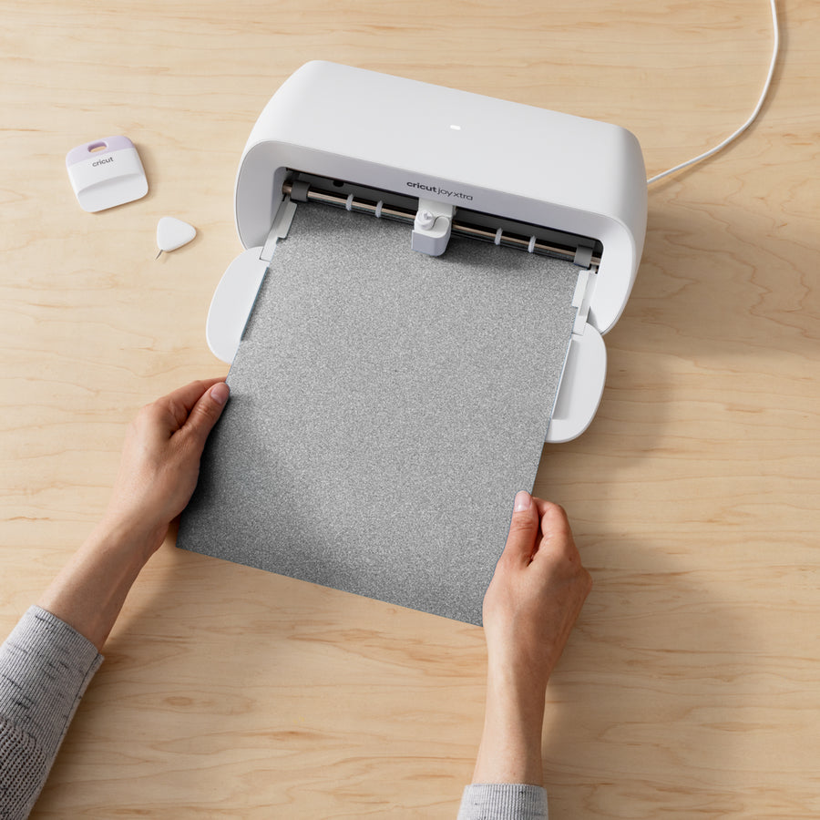 Cricut Aufbügelfolie – Silber – 241 × 483 mm – für JOY Xtra Schneideplotter