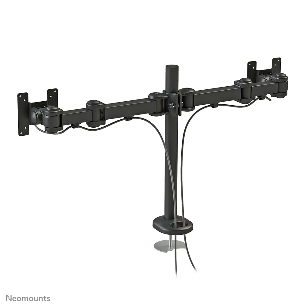 Neomounts Monitorarm, Dual, Tischdurchführung, bis 27", VESA 75 × 75/100 × 100 mm, 8 kg
