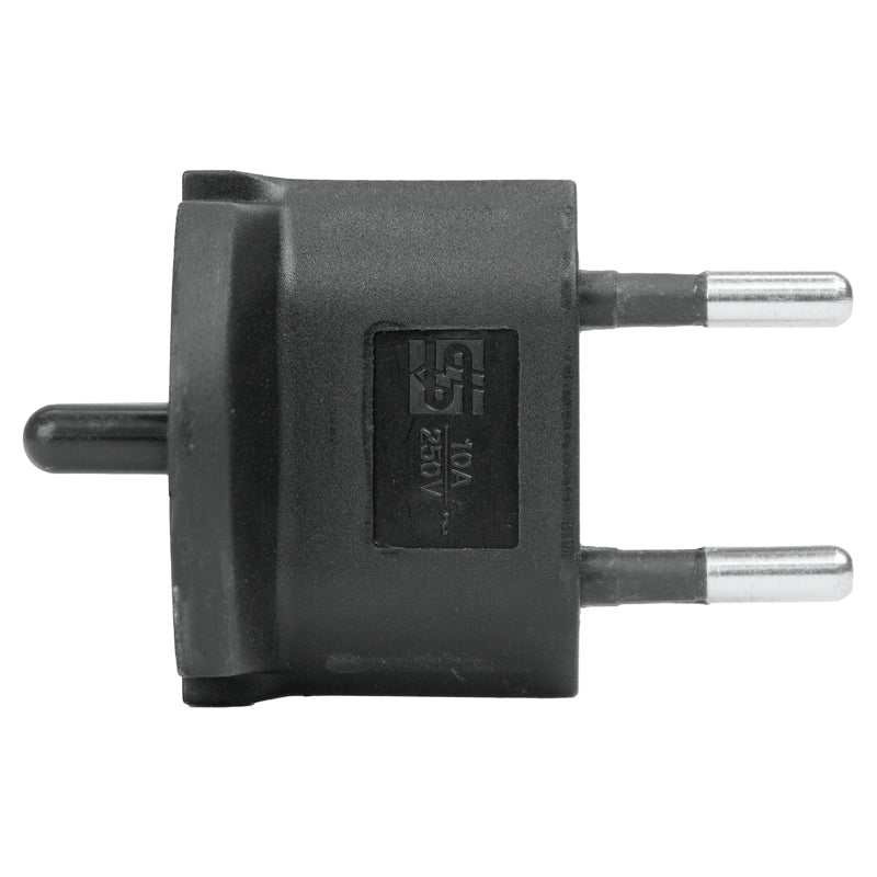 Steffen 1409561 Fixadapter T11 zu Schuko (Typ F) – 250 V, 10 A, 2-polig, 45 × 60 × 45 mm, Schwarz