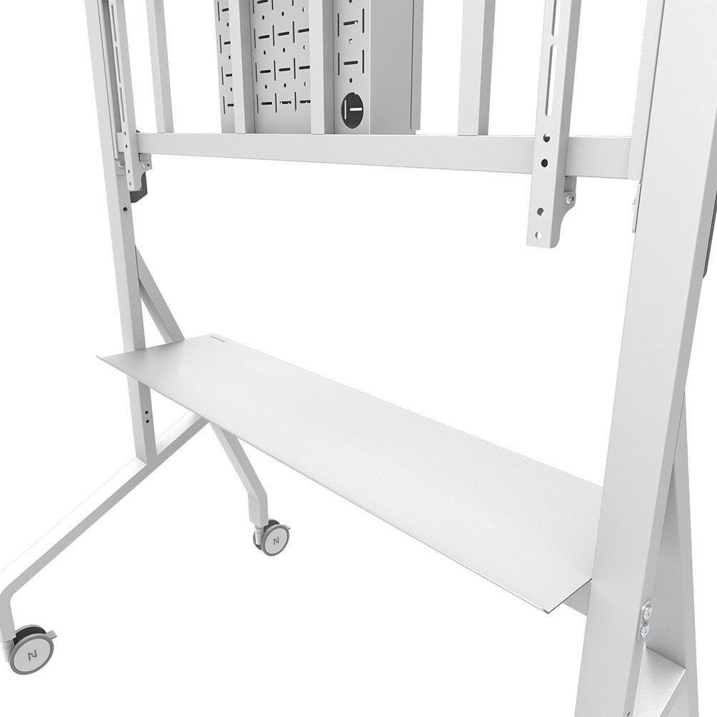 Neomounts MOVE Go XL FL50-575WH1 – Trolley, höhenverstellbar, für 65–110", VESA 100×100–1000×600, bis 125 kg