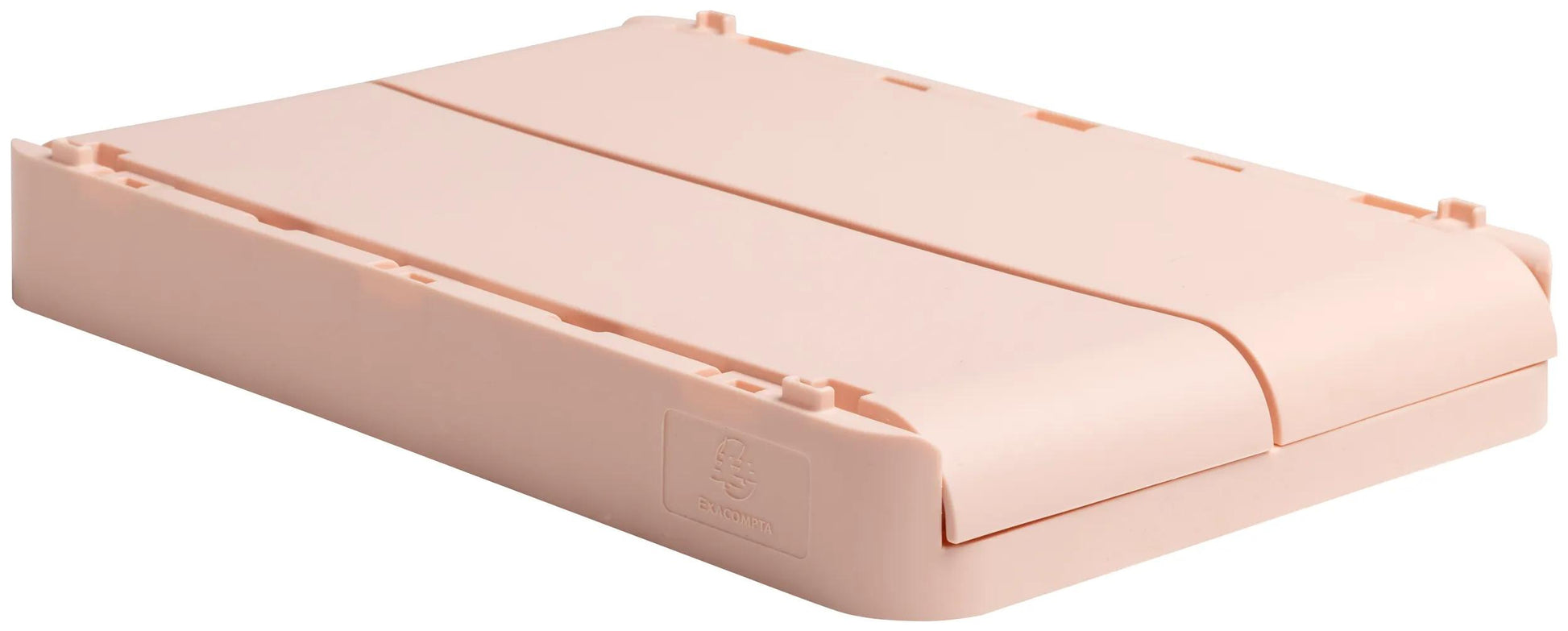 Exacompta Aufbewahrungsbox B 276 × H 120 × T 188 mm – für A5+, mit Tragegriff, stapelbar, Nude, PP