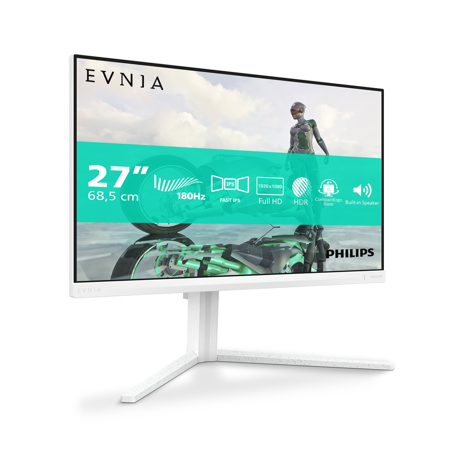 Philips 27M2N3201A/00 – Monitor, 27", 180 Hz, 300 cd/m², Adaptive Sync, Lautsprecher, VESA 100 × 100, Schwarz