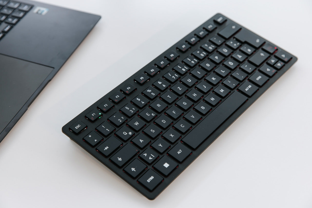 CHERRY KW 9200 MINI – Tastatur, kabellos, FR-Layout (FR), Schwarz