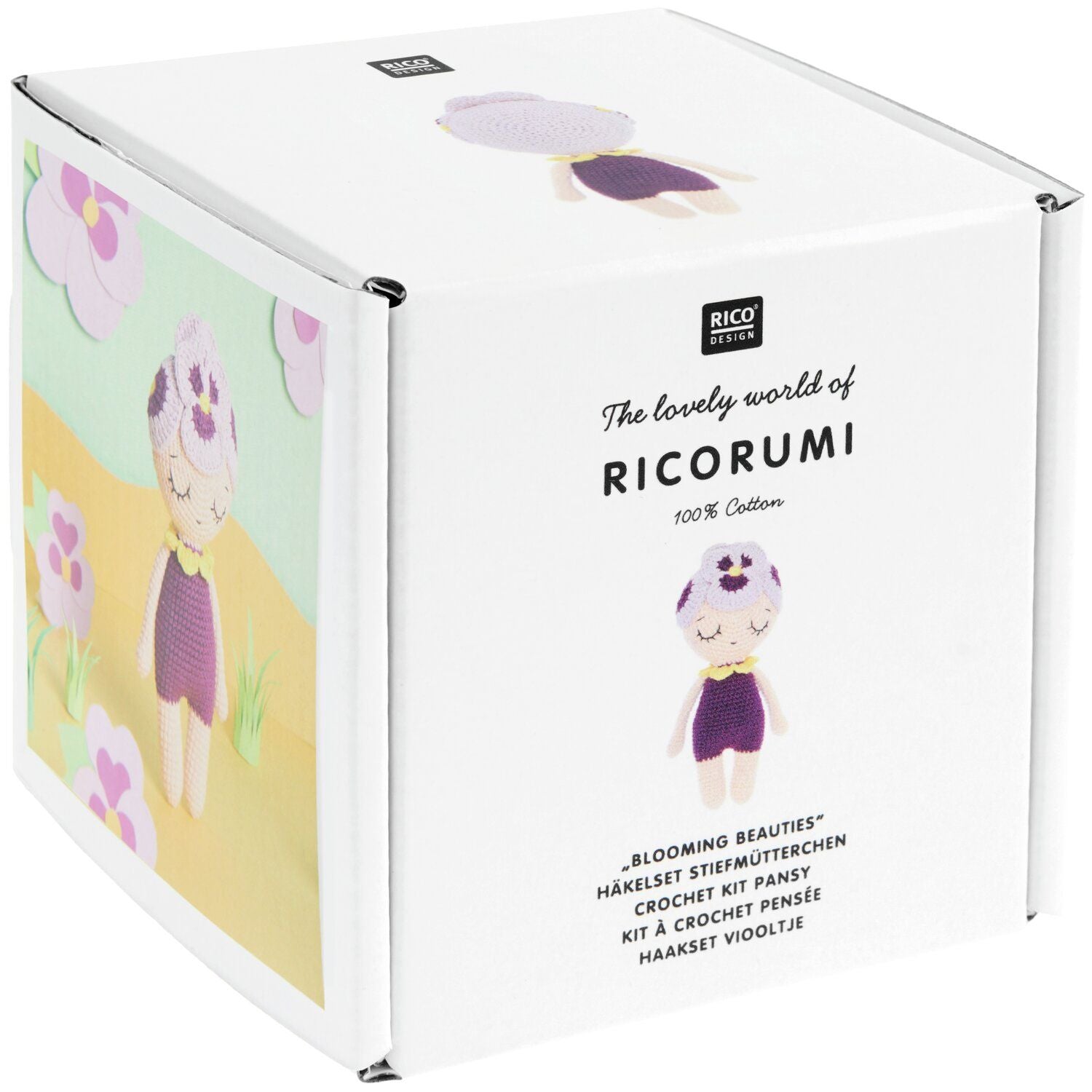 Rico Design Ricorumi Häkelset Blooming Beauties – 7 Stk., Mehrfarbig