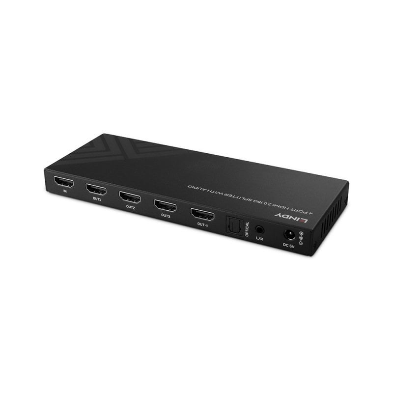 Lindy HDMI-Splitter, 1×4, 8K, Audio