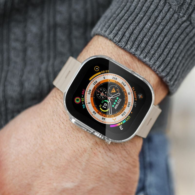 Vonmählen Thin Case 49 mm – Silikon, Transparent, für Apple Watch Ultra 1/2