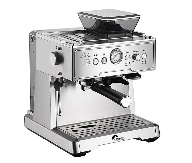 Ohmex OHM-XPS-7303 Espressomaschine (Siebträger) – 20 bar, 2,3 l, Milchschaumdüse, Edelstahl