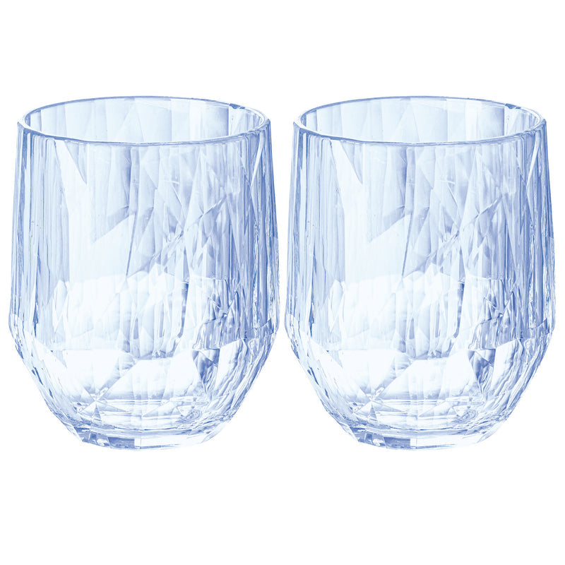 Koziol Becher Club Nr. 24 – 2er Set, 300 ml, Kunststoff, Aquamarin, spülmaschinenfest, stapelbar